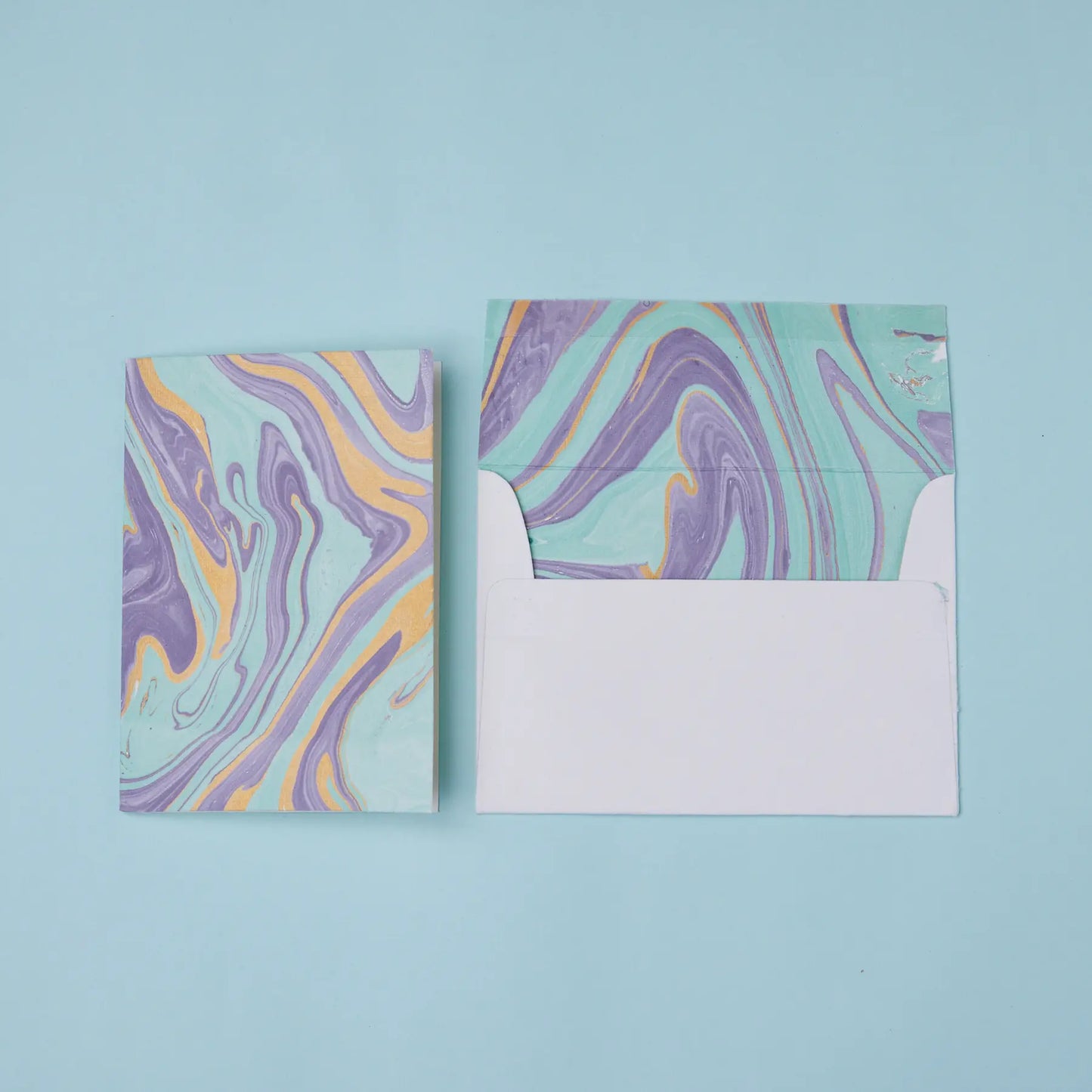 Hand Marbled Free Spirit In Dreamy Lilac By Paper Mirchi