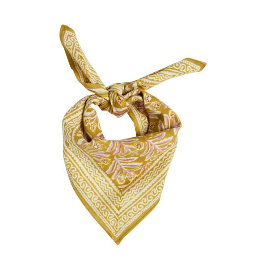 Small Indian Scarf - Mahal Honey by Bonheur du Jour