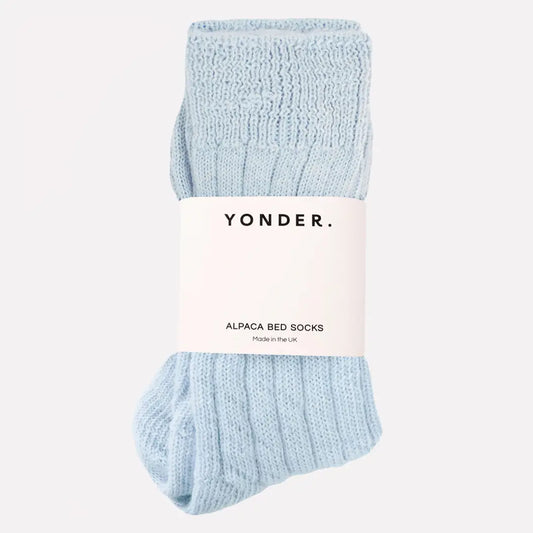 Ice Blue Alpaca Bed Socks By Yonder
