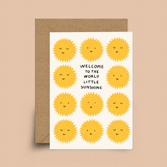 New Baby Sun Card By Sakina Saïdi