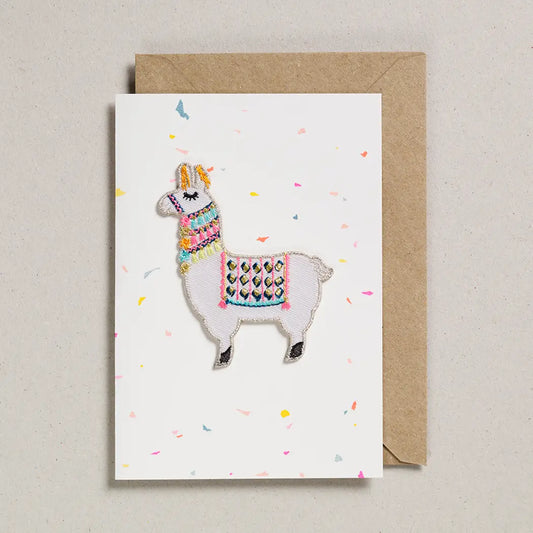 Llama Patch Card By Petra Boase