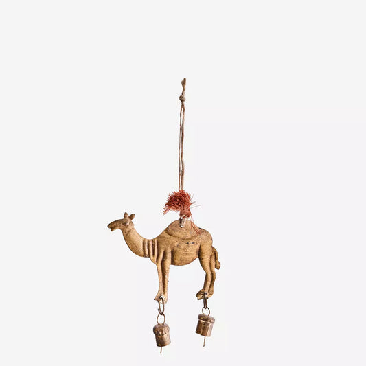 Hanging Camel Decoration With Bells By Madam Stoltz