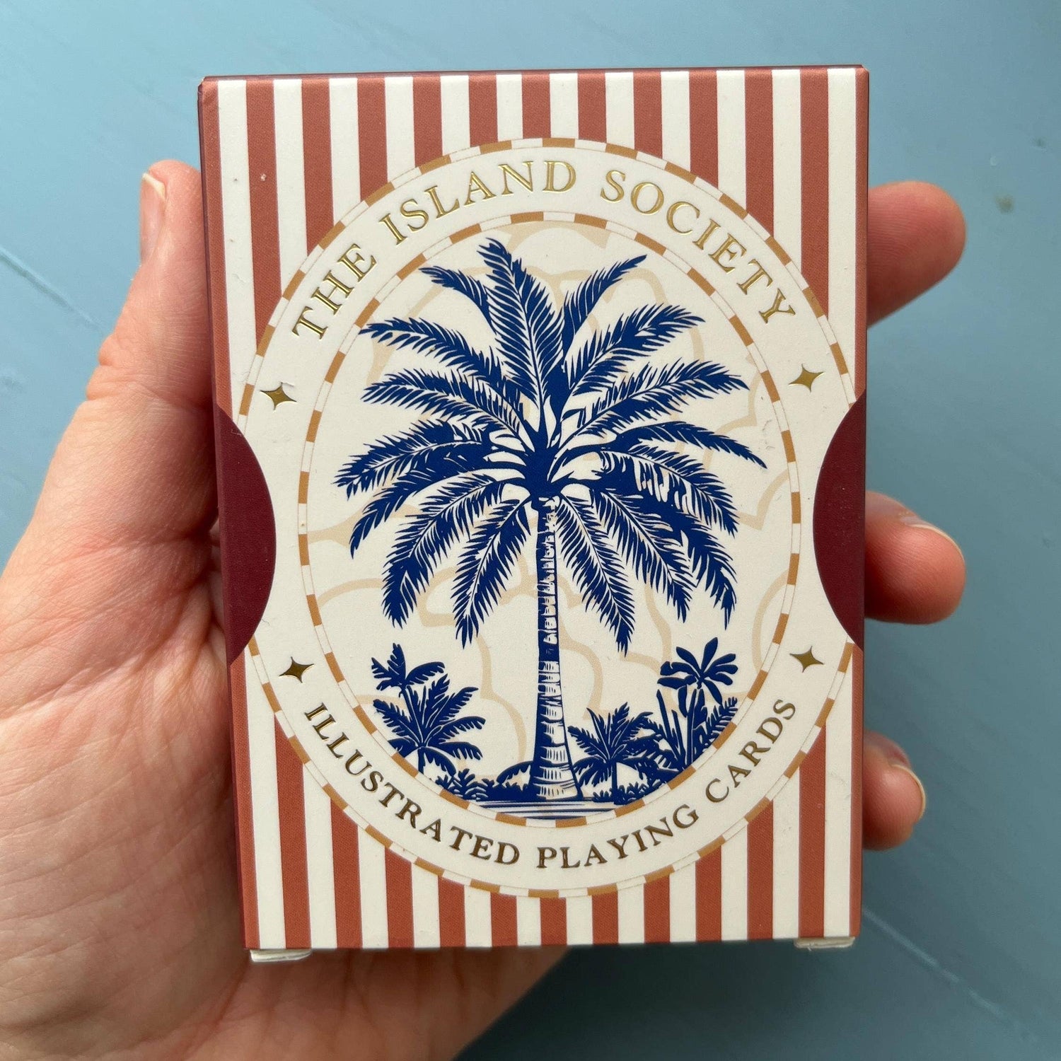 The Island Society Illustrated Playing Cards - Red