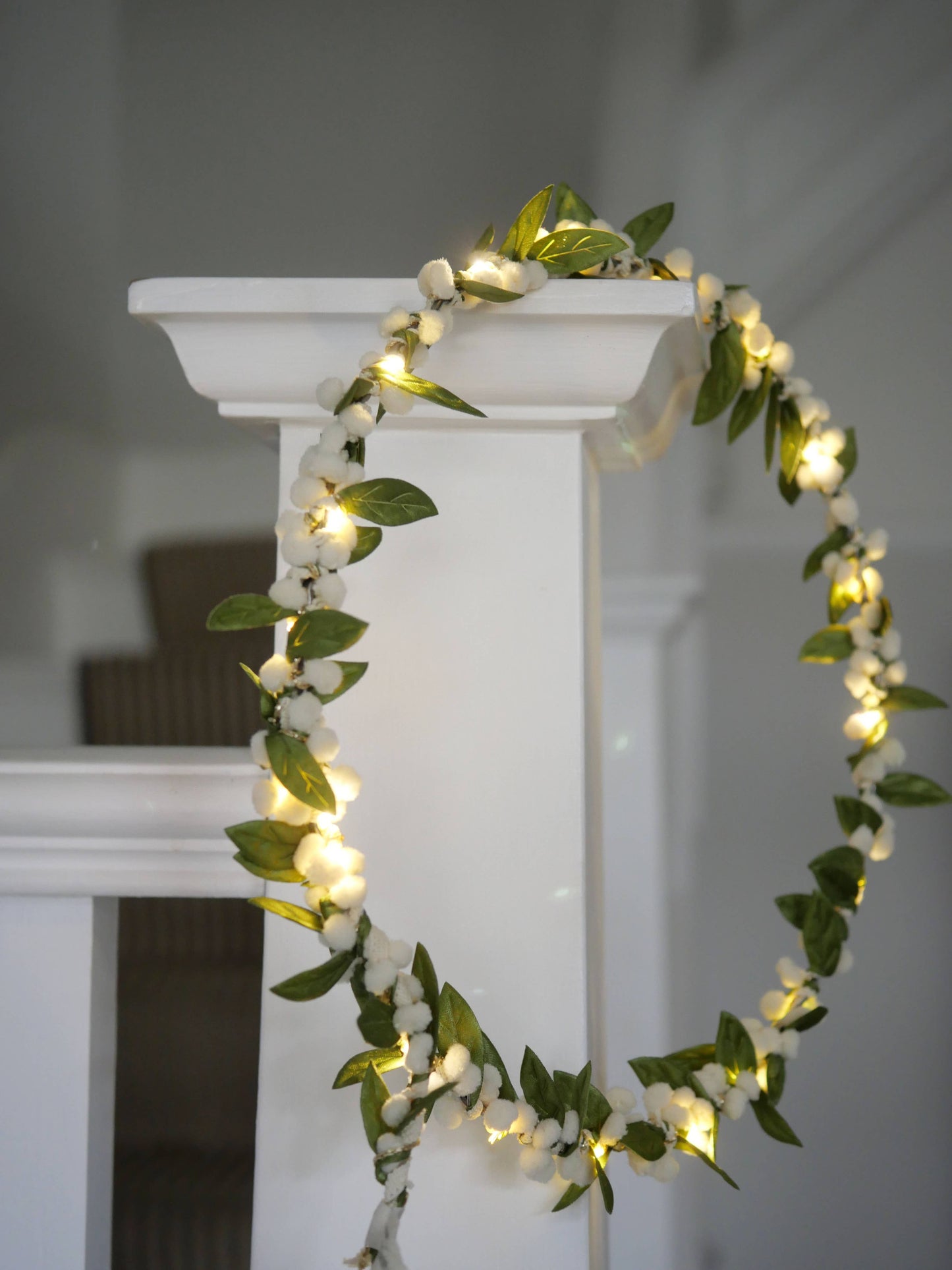 Mistletoe Fairy Light Wreath By Melanie Porter