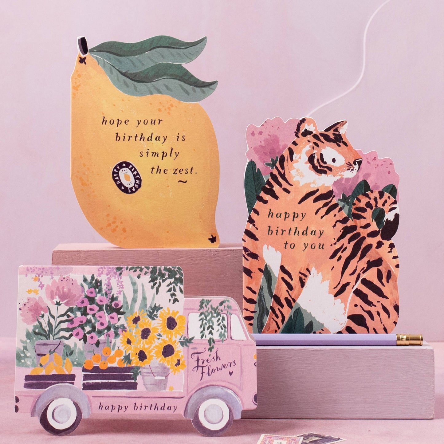 Flower Truck Birthday Card By Sister Paper Co.