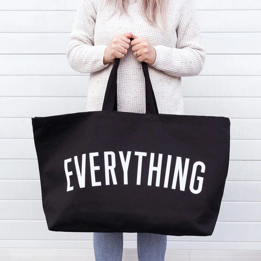 Everything - Black REALLY Big Bag By Alphabet Bags