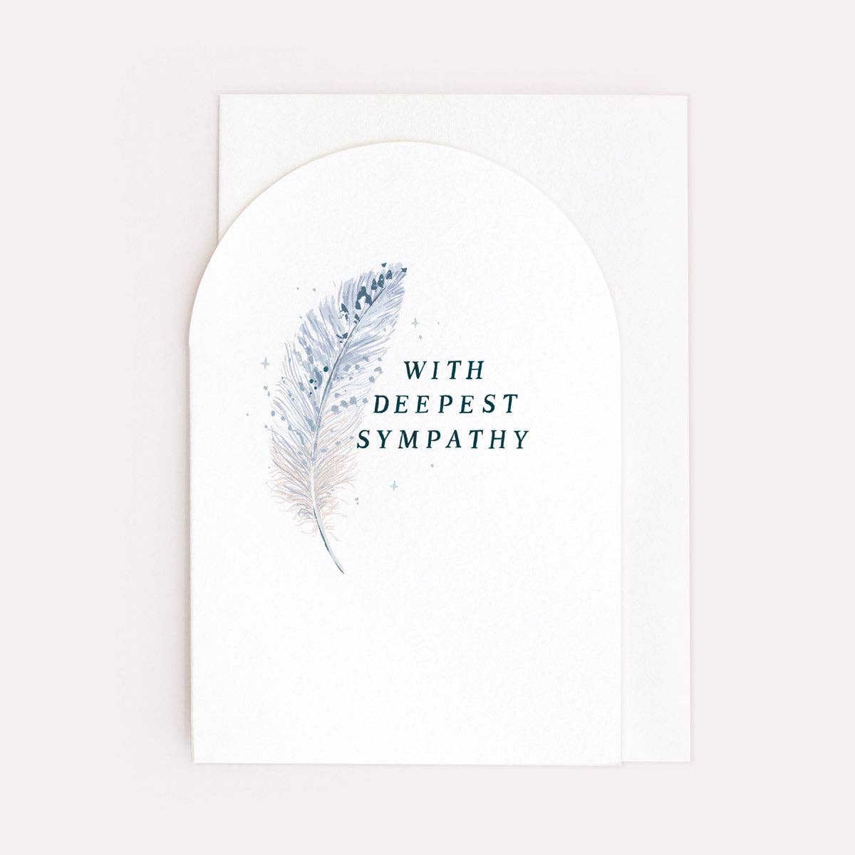 Feather Sympathy Card By Sister Paper Co.