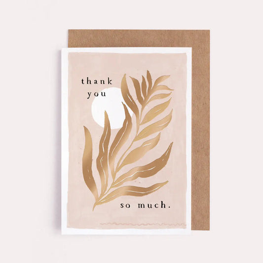 Leaf Thank You Card By Sister Paper Co.