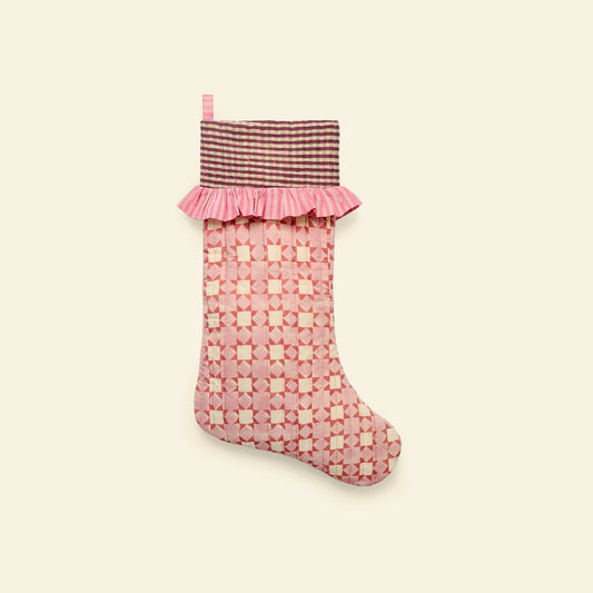 Quilted Christmas Stocking | Carousel Floss By Yonder - PRE ORDER