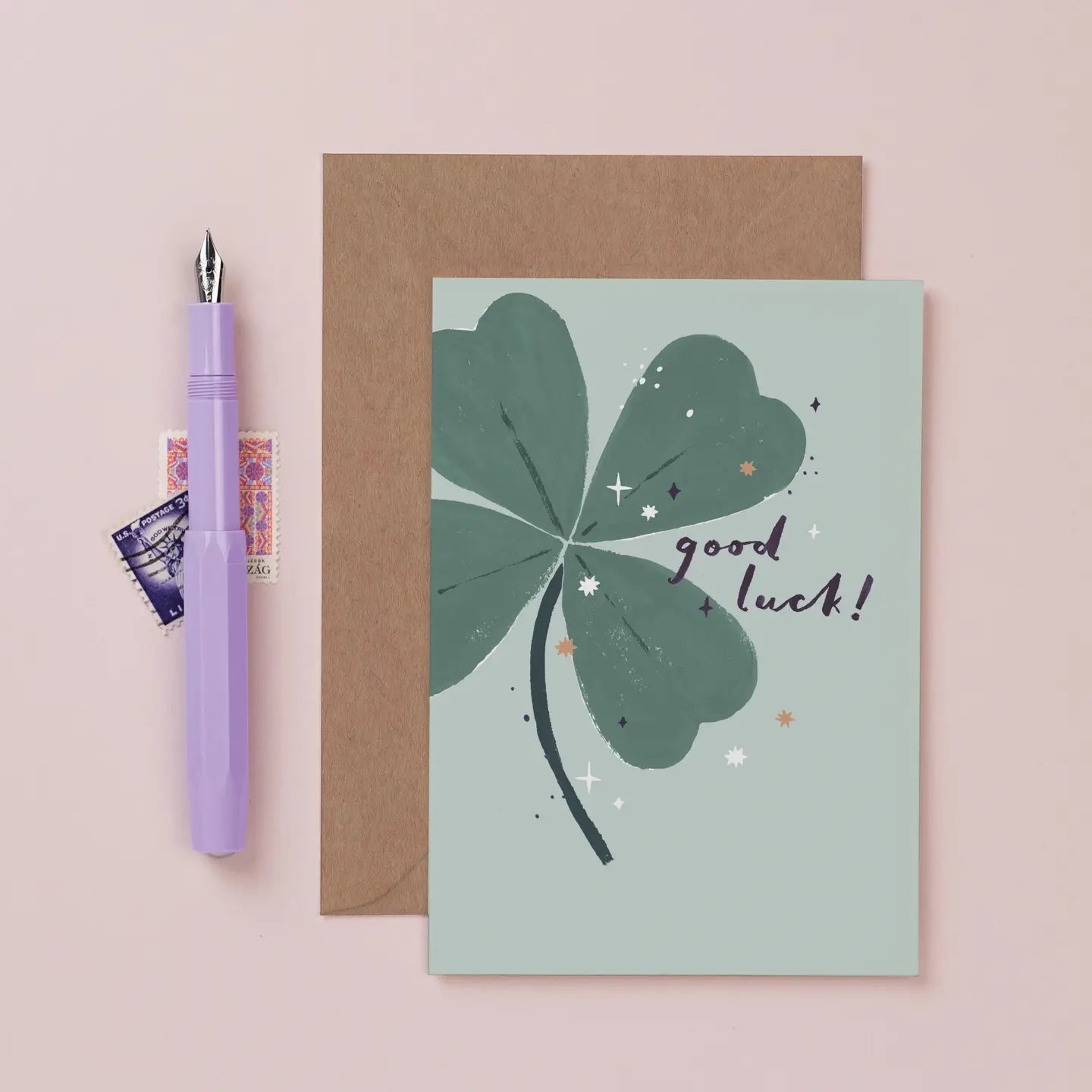 Clover Good Luck Card By Sister Paper Co.