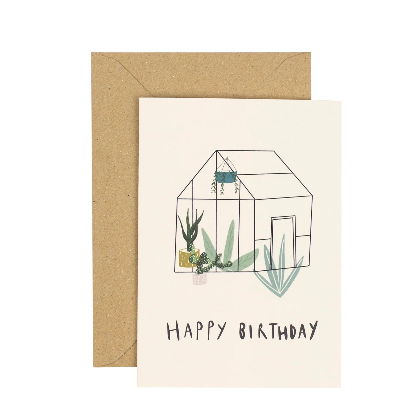 Happy Birthday Greenhouse Card By Plewsy