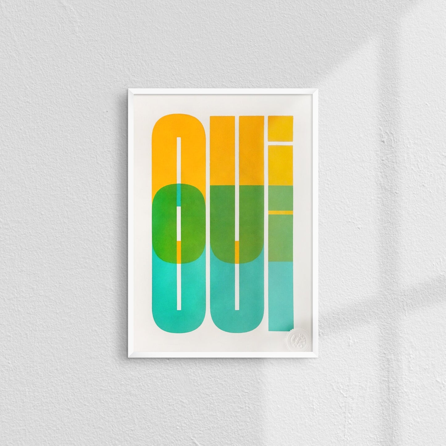 OUI OUI Limited Edition Print By Outer Print Studio (Available in 3 Colours)