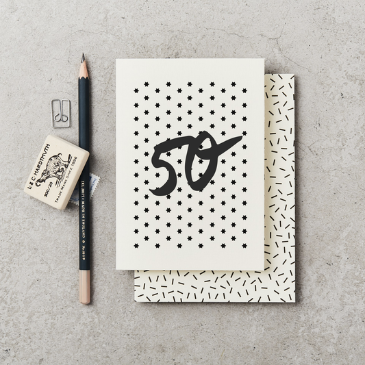 50 Birthday Card By Katie Leamon