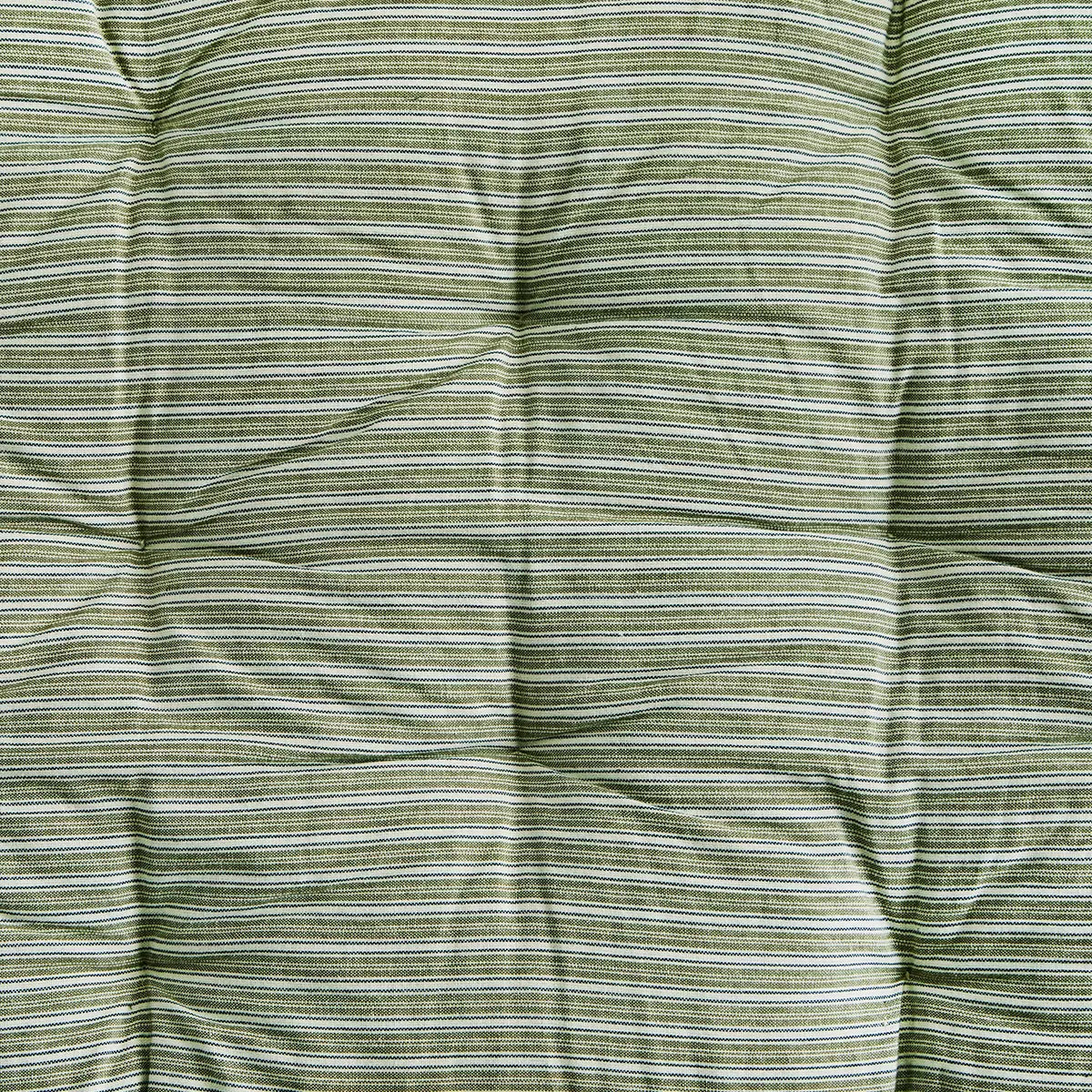 Printed Cotton Mattress in Olive, Blue & Off White By Madam Stoltz