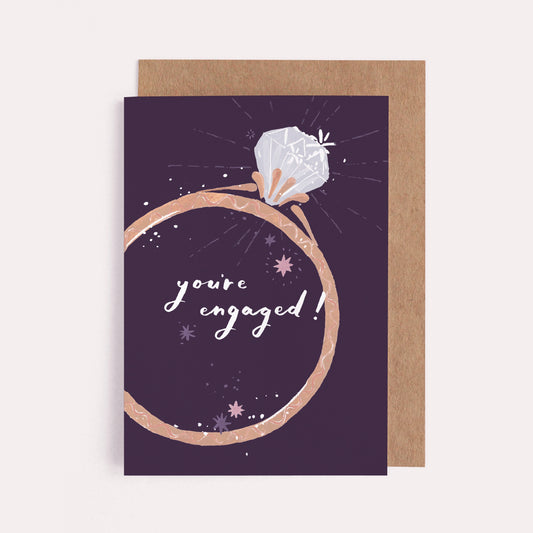 Engagement Ring Card By Sister Paper Co