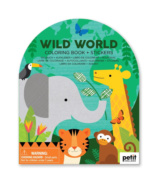 Wild World Colouring & Sticker Book