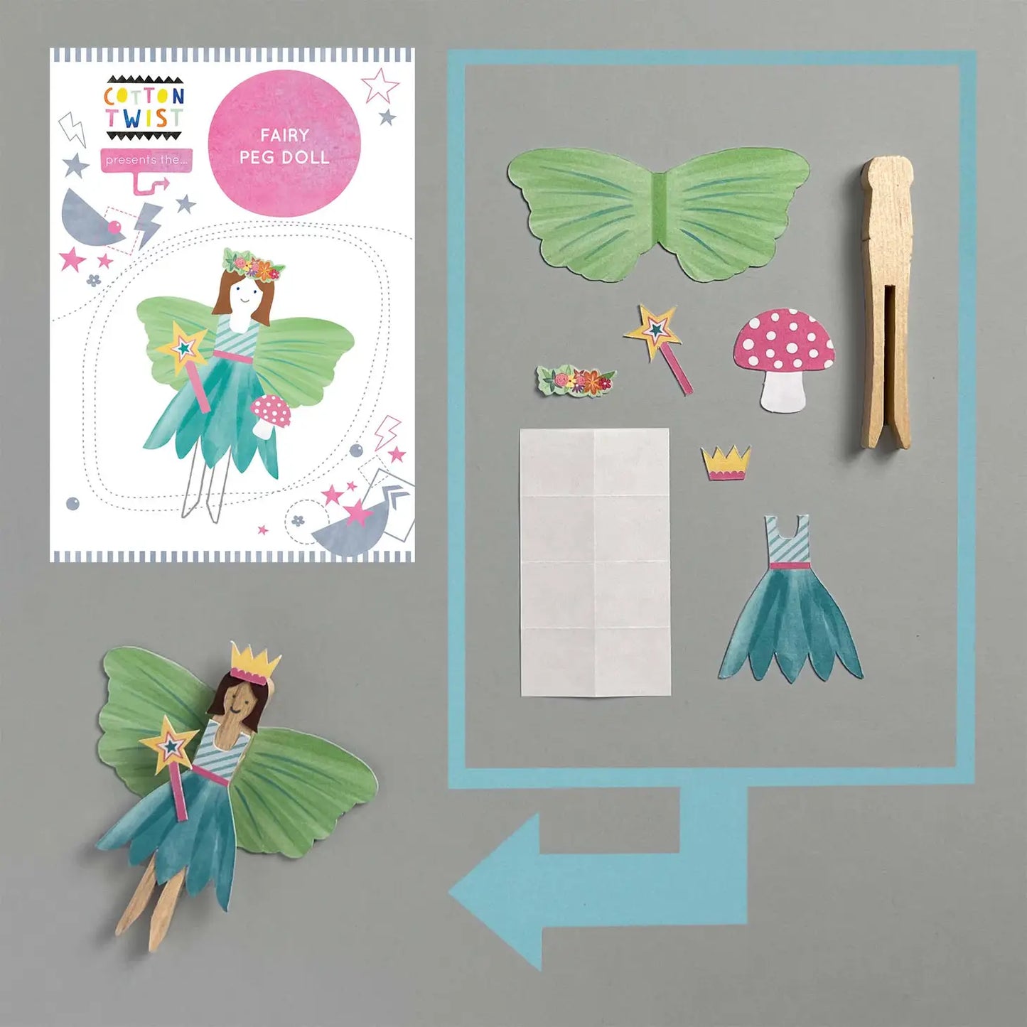 Make Your Own Fairy Peg Doll By Cotton Twist