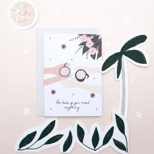 I'm Here Greeting Card The Hidden Pearl Studio
