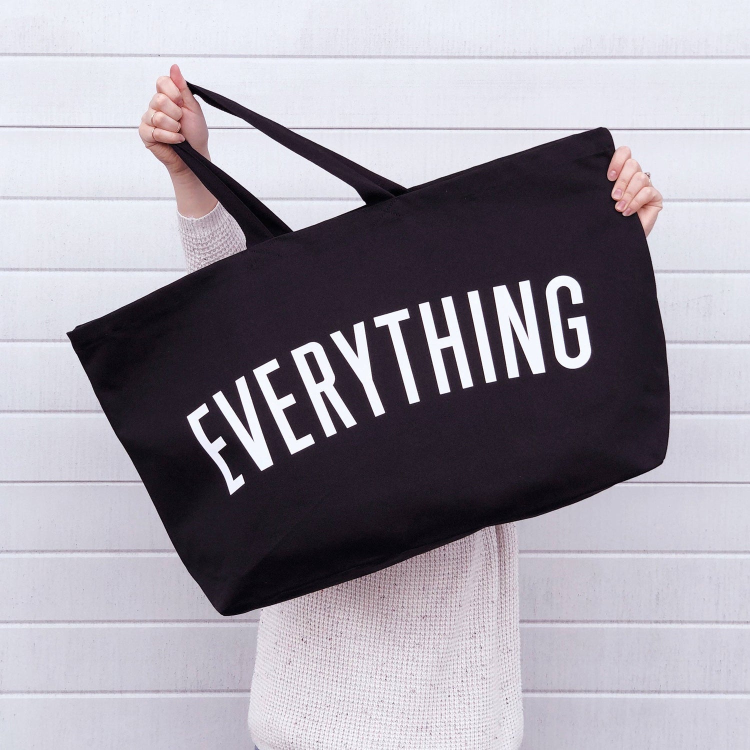 Everything - Black REALLY Big Bag By Alphabet Bags