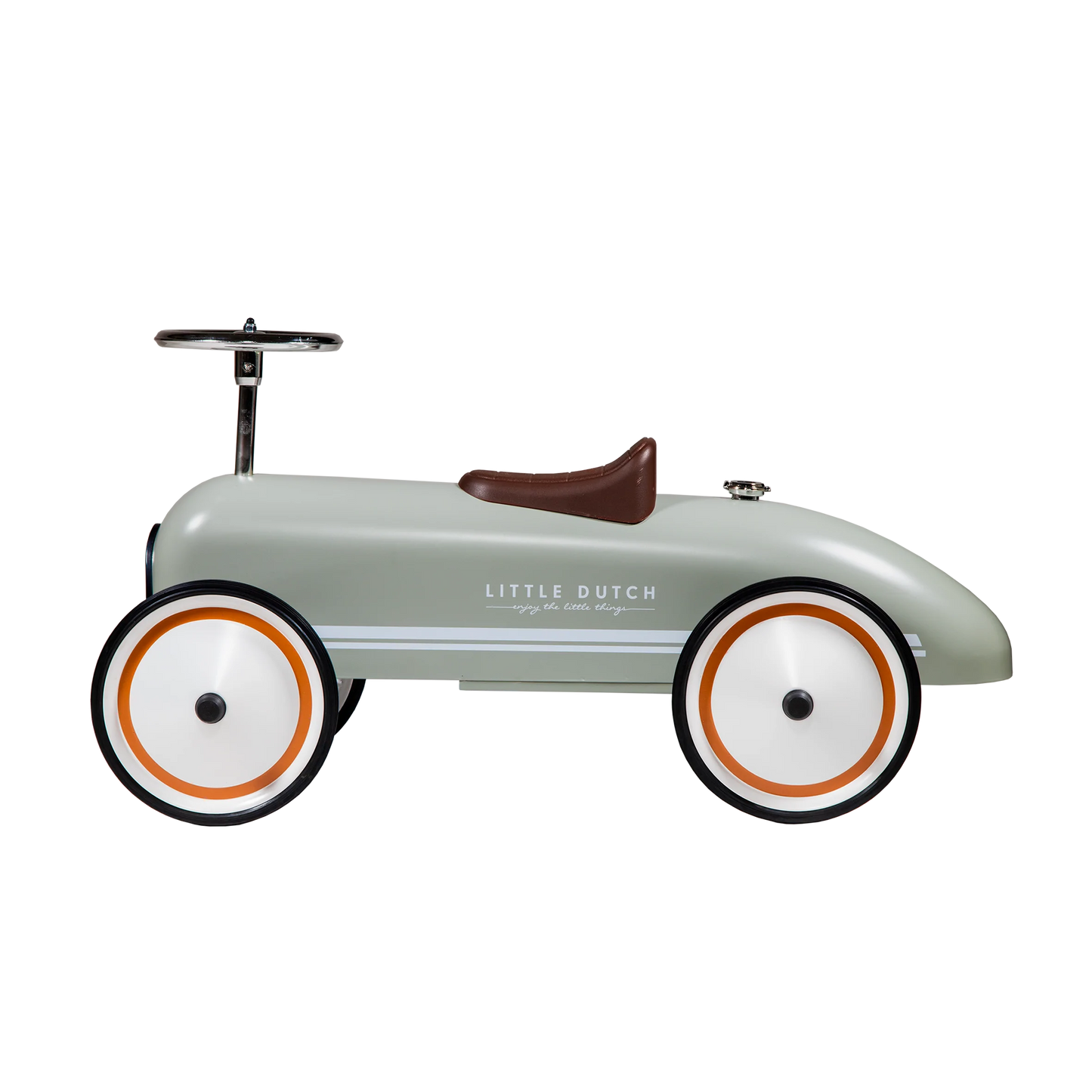 Little Dutch Retro Roller Ride - On Car In Olive