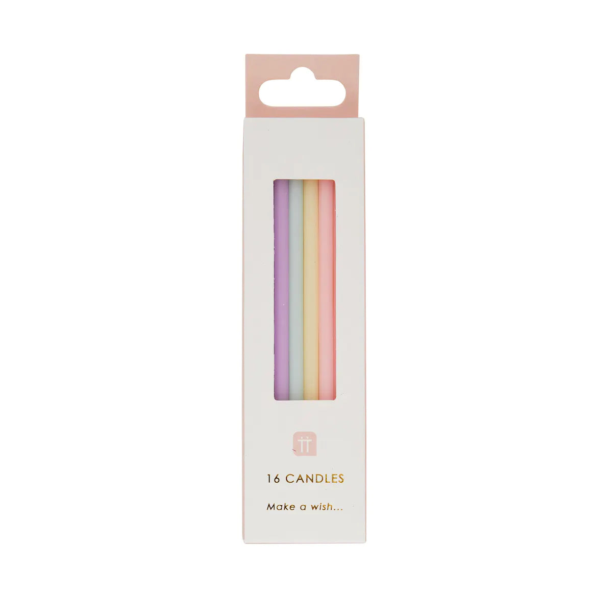 Long Pastel Coloured Birthday Candle Pack By Talking Tables