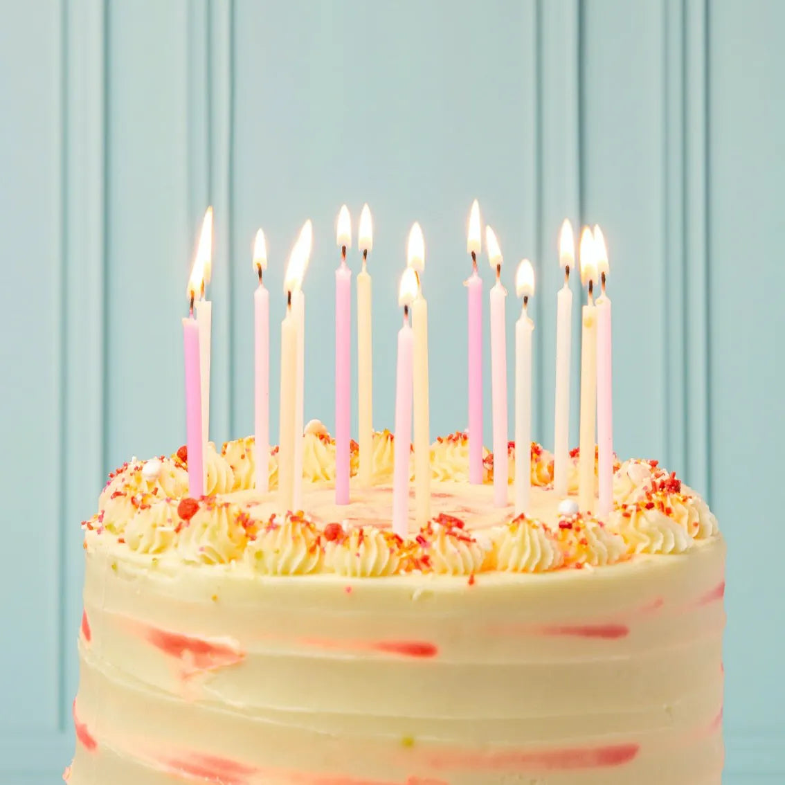 Long Pastel Coloured Birthday Candle Pack By Talking Tables