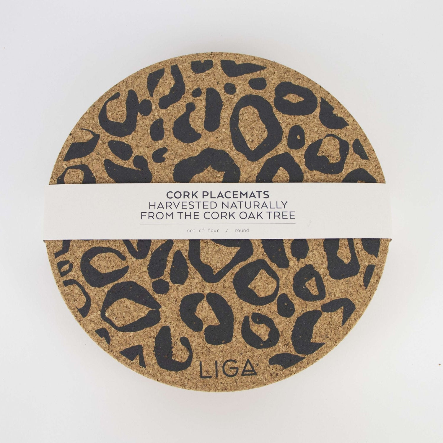 Cork Placemat Set | Leopard Print By Liga