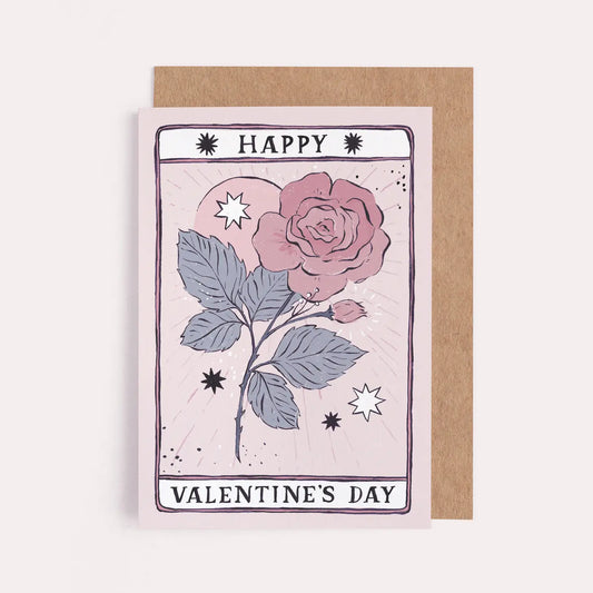 Tarot Rose Valentine's Card By Sister Paper Co