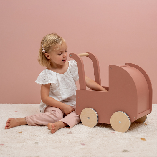 Little Dutch Wooden Doll Pram