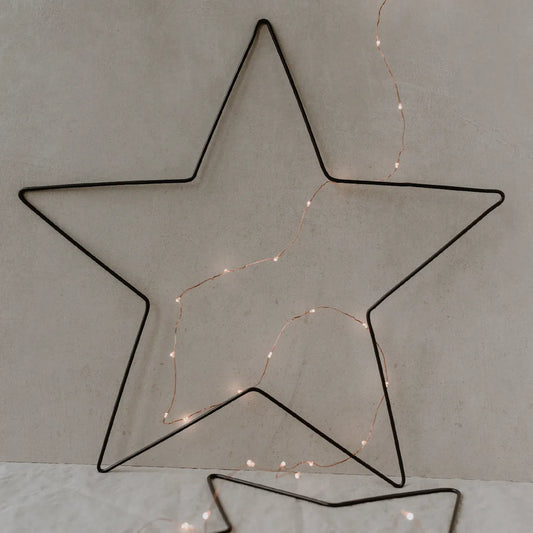Scandi Metal Star Wreaths - Set of 2