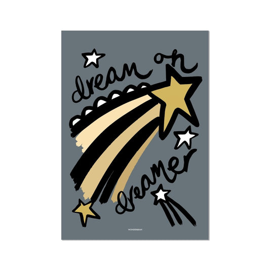 Dreamer In Blue Print By Wonder & Rah (LAST ONE)