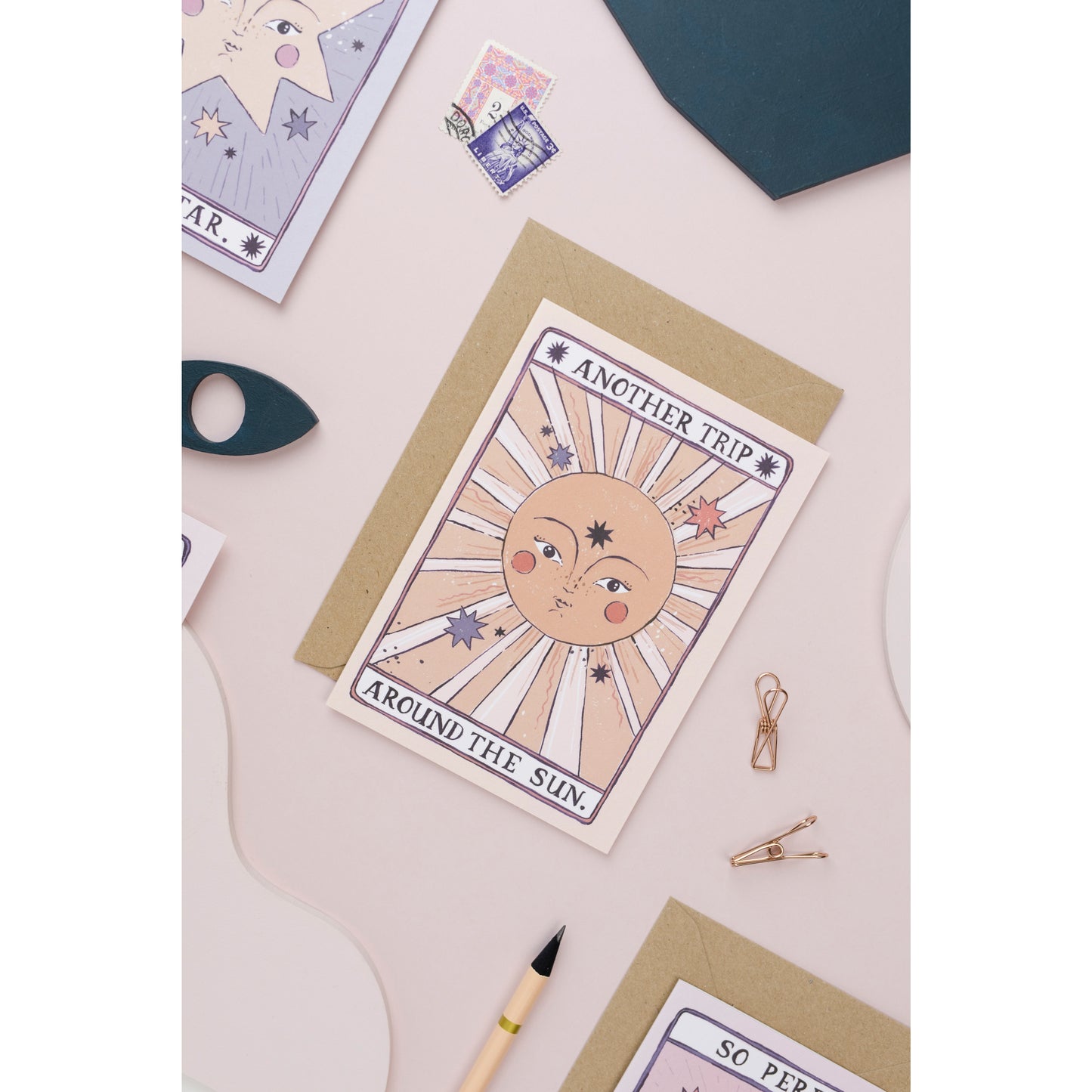 Tarot Sun Birthday Card By Sister Paper Co