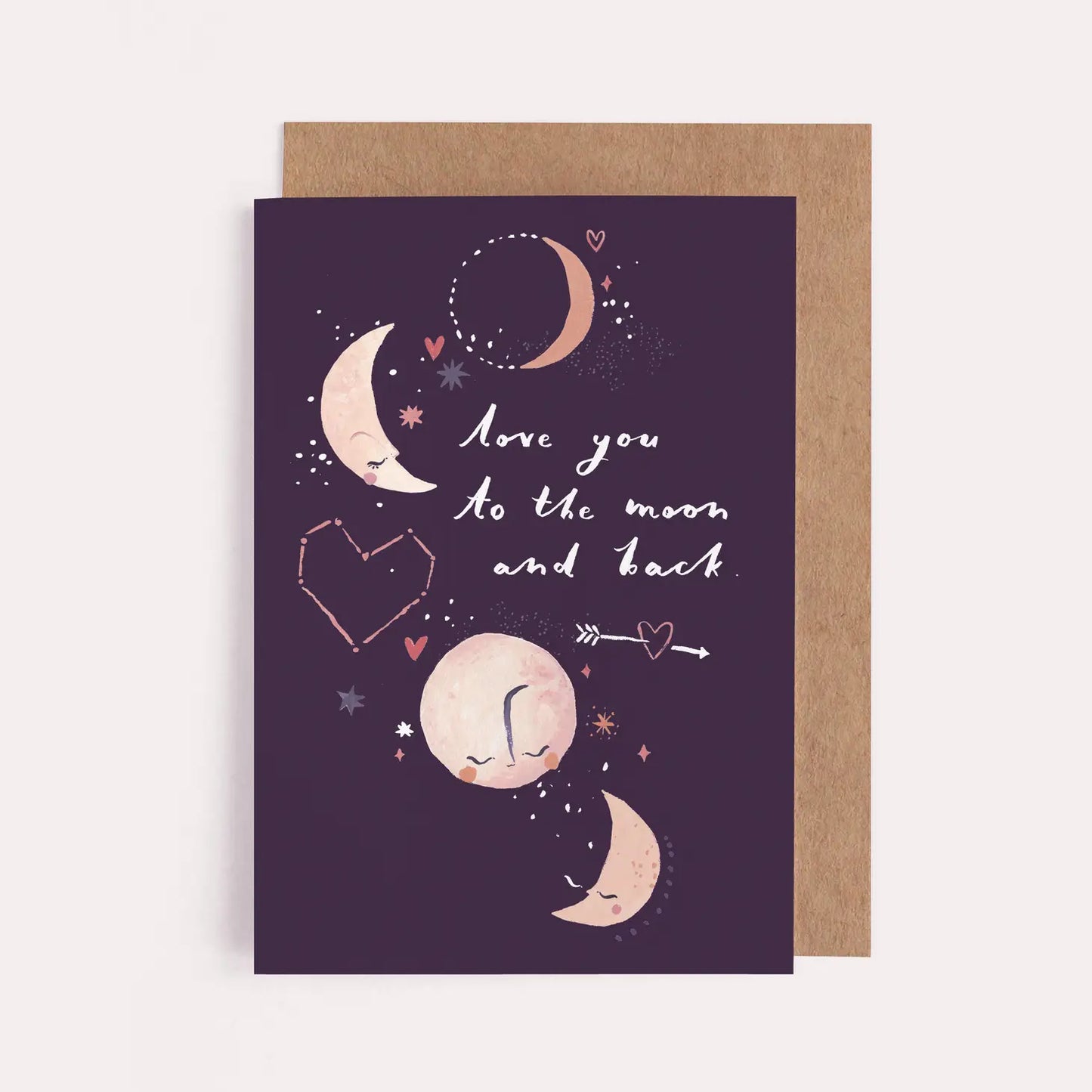 To The Moon And Back Card by Sister Paper Co