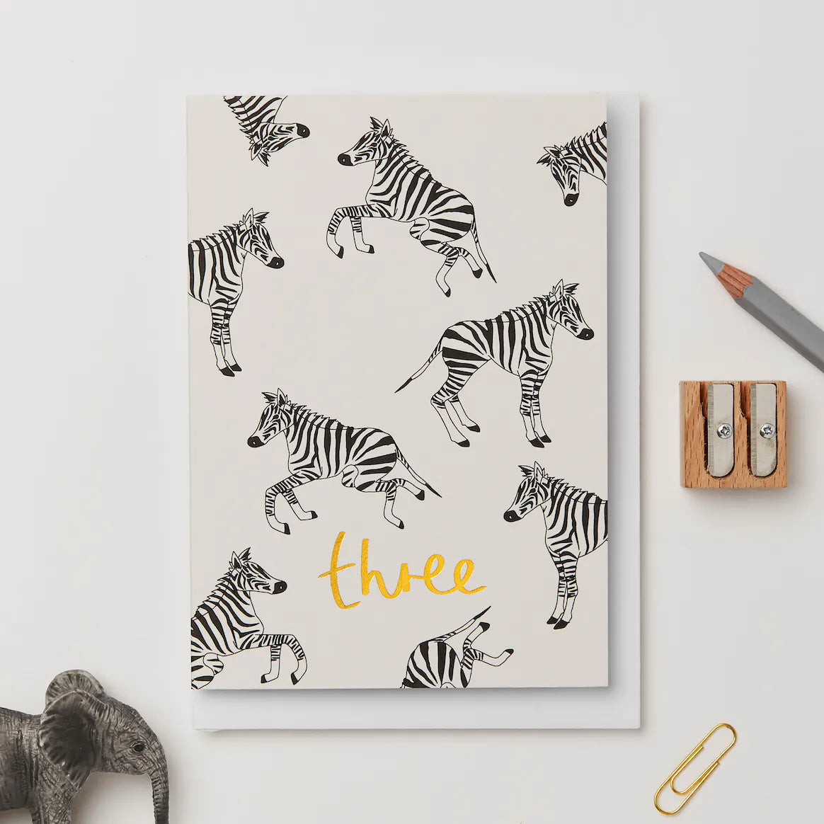 Zebra Third Birthday Card By Kinshipped
