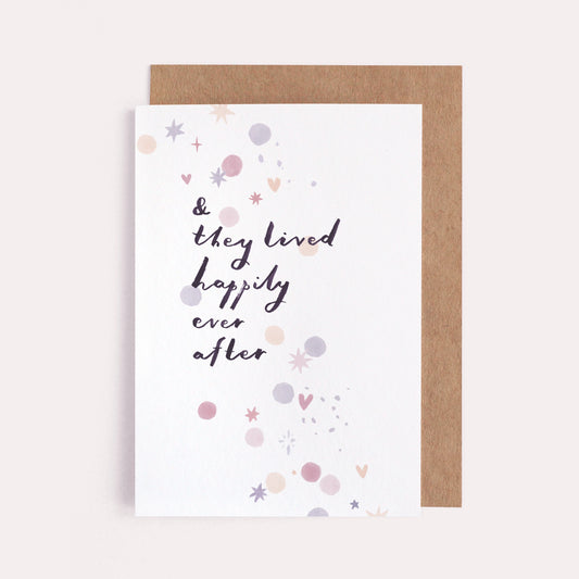 "Happily Ever After" Wedding Card By Sister Paper Co