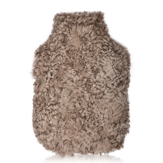 Taupe Sheepskin Hot Water Bottle & Cover | Mini by Owen Barry