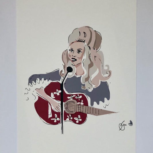 Dolly Parton Print By Georgina Trestler
