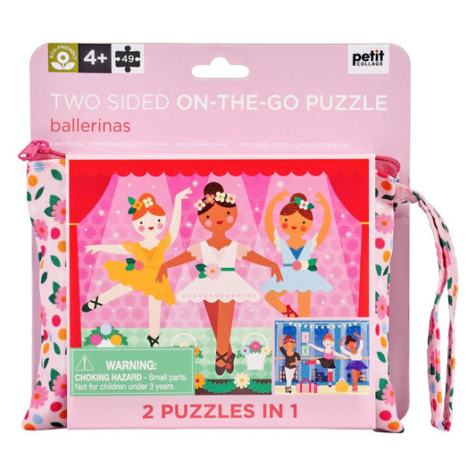 Petit Collage Two Sided Ballerina 49 Piece Puzzle