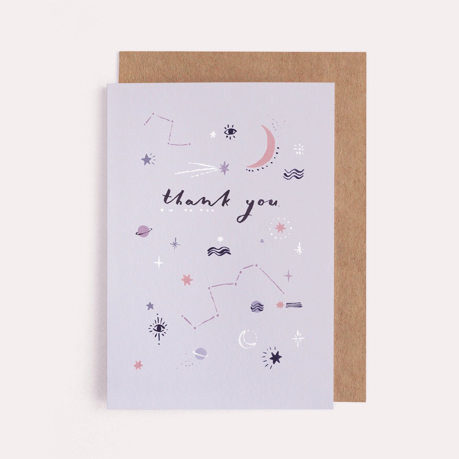 Cosmic Thank you Card By Sister Paper Co.