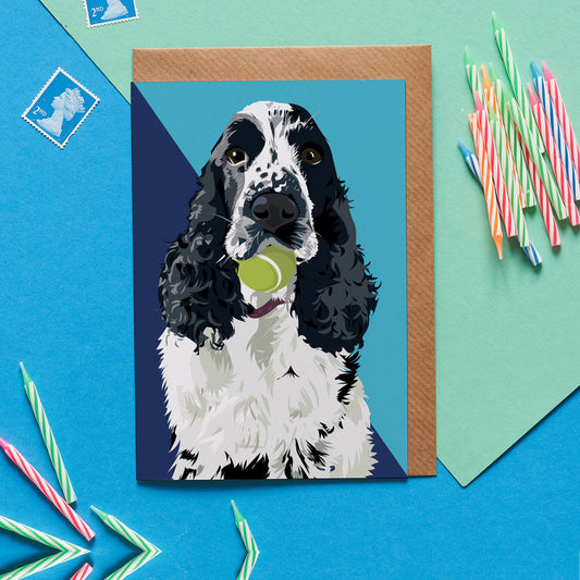 Nancy The Spaniel Dog Card