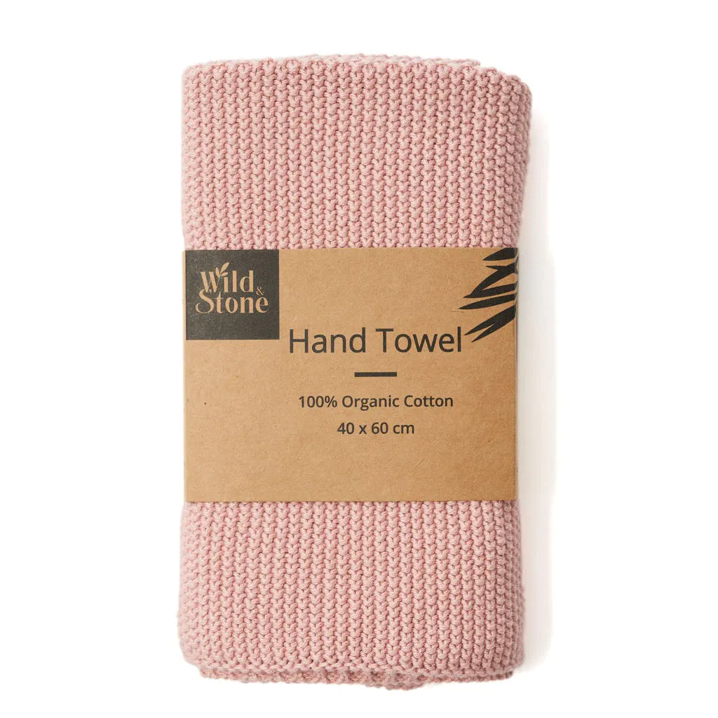 Wild & Stone Organic Cotton Hand Towels (3 Colour Options)