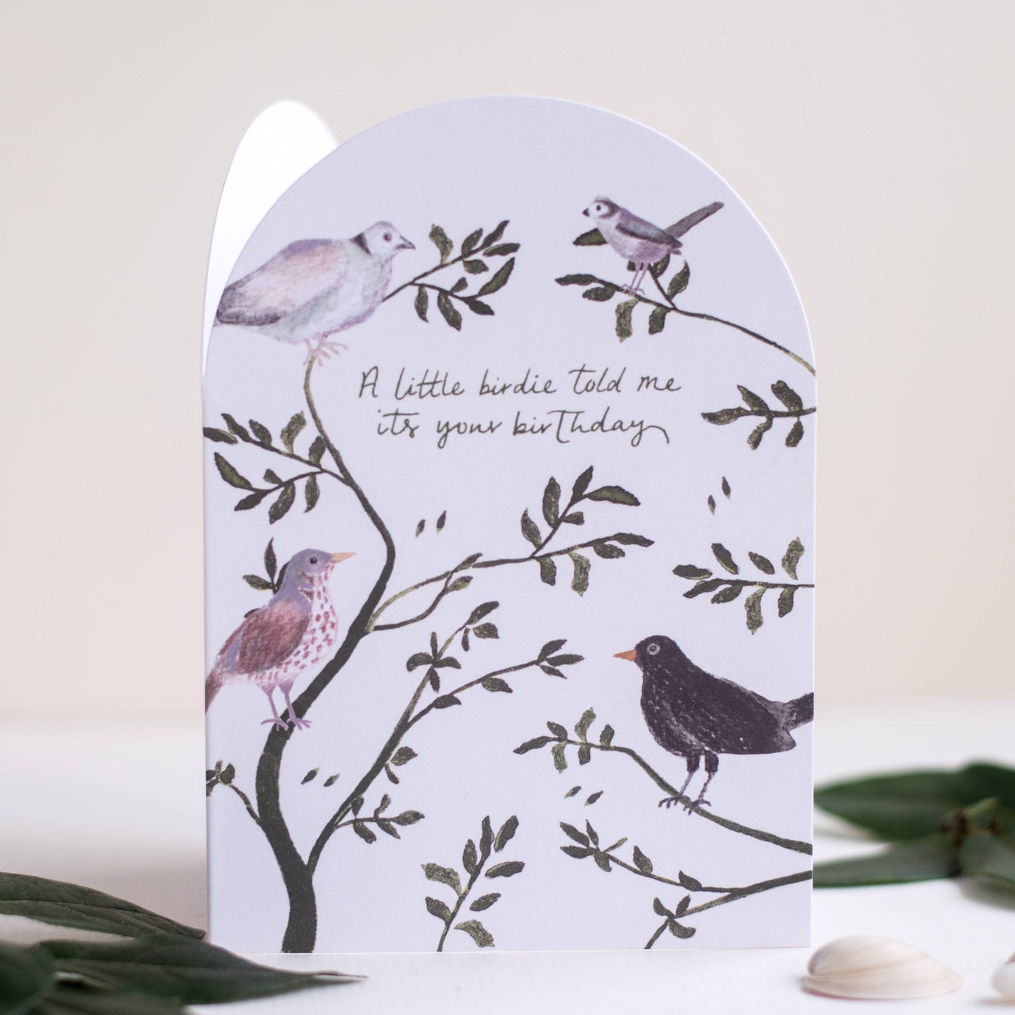 'A Little Birdie' Birthday Card By Hidden Pearl Studio