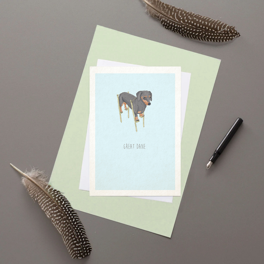 Great Dane - Greetings Card By Hidden Planet
