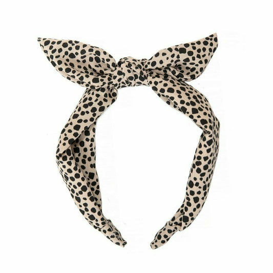 Lily Leopard Tie Headband By Rockahula