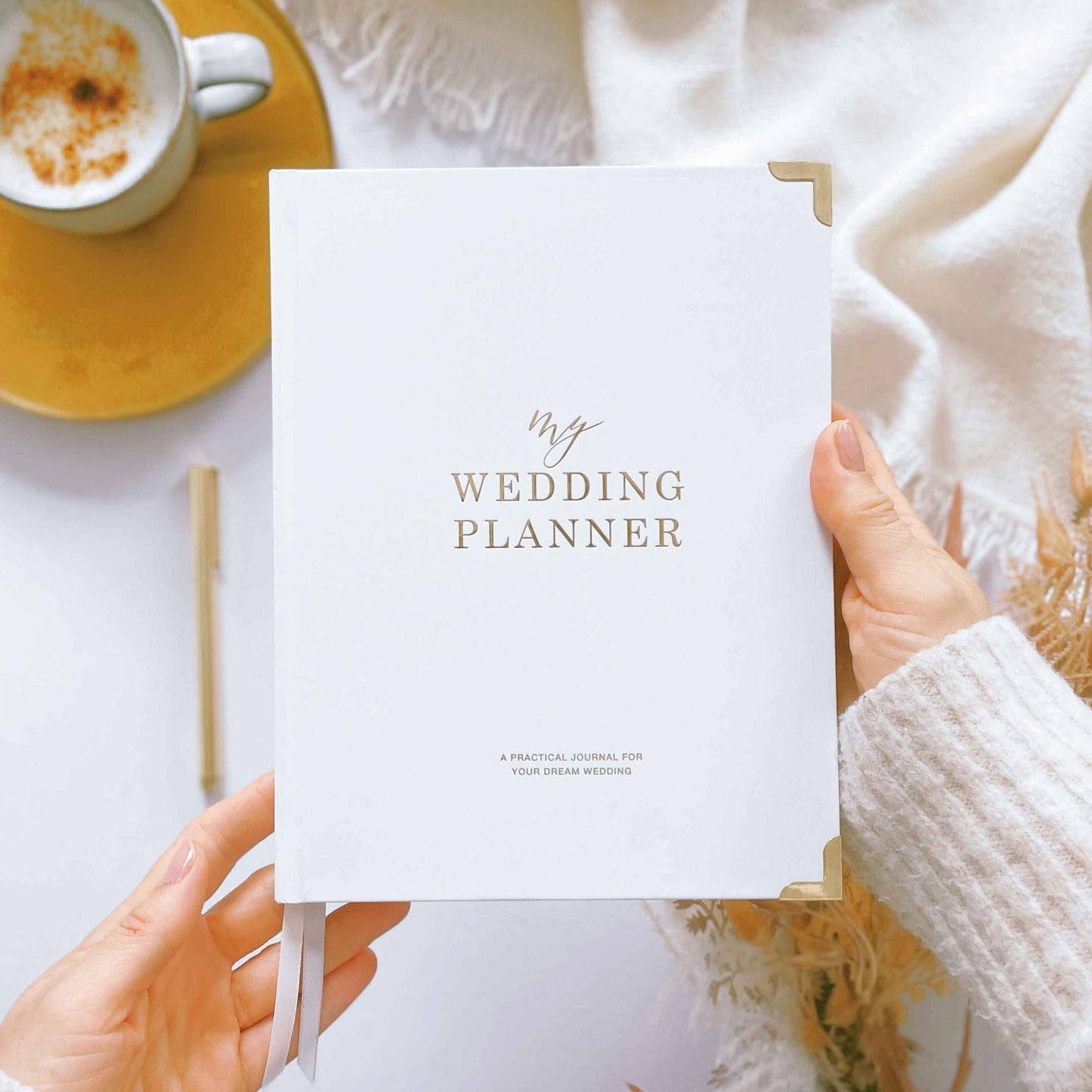 Luxury Wedding Planner Book - White By Blush & Gold