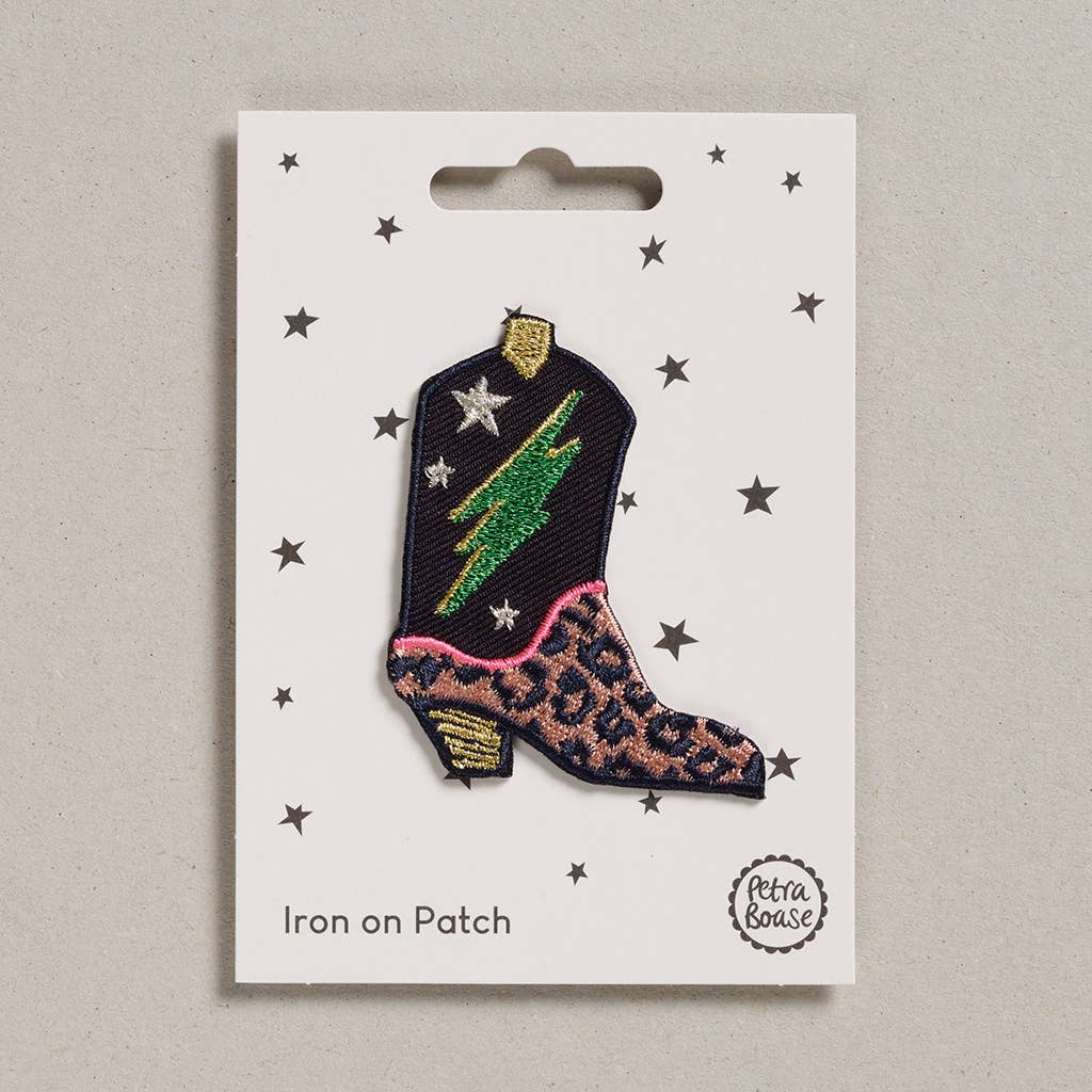 Iron on Patch By Petra Boase - Cowboy Boot