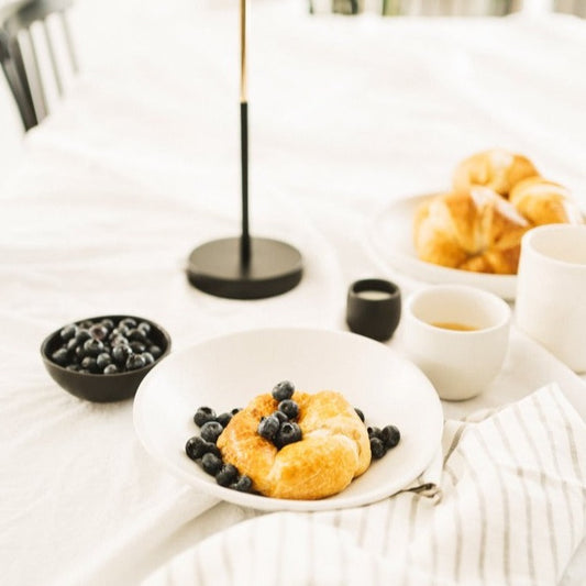 24cm Organic Shaped Pasta Bowl In Matte White