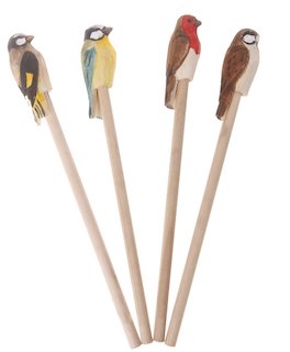 Wooden British Bird Pencil - Assorted