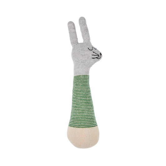 Green Rabbit Baby Rattle - Sophie Home