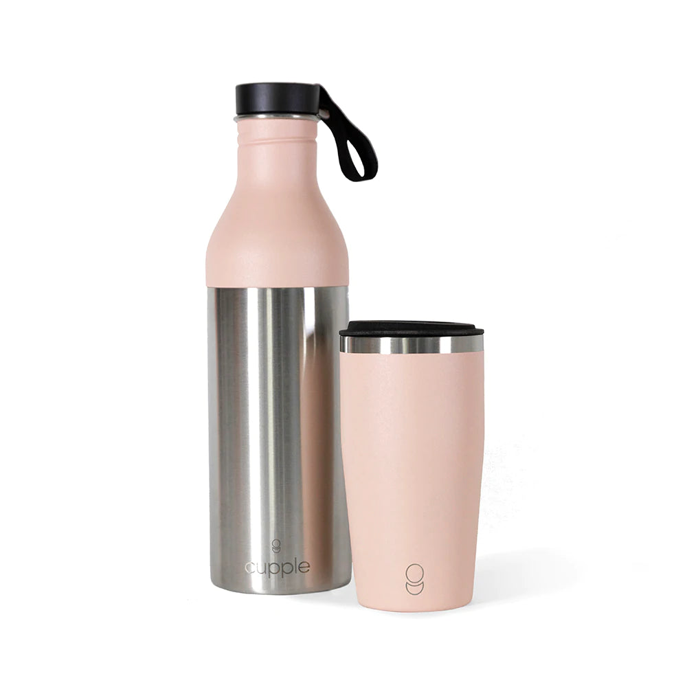 Cupple Blush Pink Reuseable  Bottle / Cup